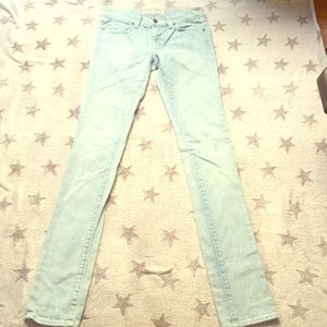 J Brand Light Blue Straight Leg Jean Size 25